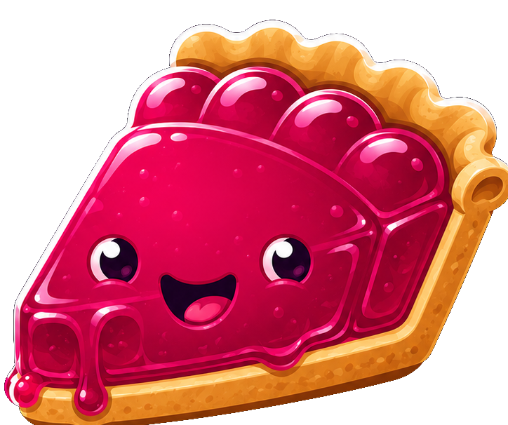 JellyPi — a smiling slice of jelly pie